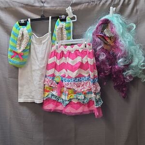 Lala loopsie crazy princess type Halloween costume.  Size child 8-10